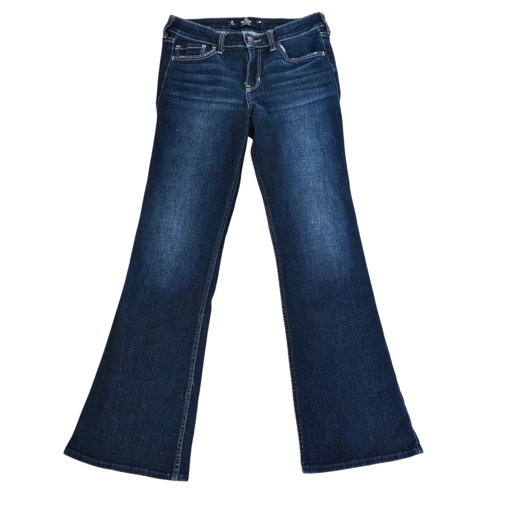 Hollister Low Rise Bootcut Jeans Dark Wash Soft Stretch Denim Size 6R W28R
